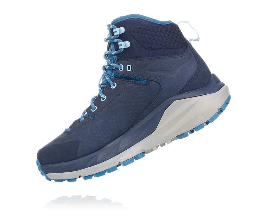 Hoka One One Hiking Boots Womens Navy - Kaha GORE-TEX - 30695CKZW